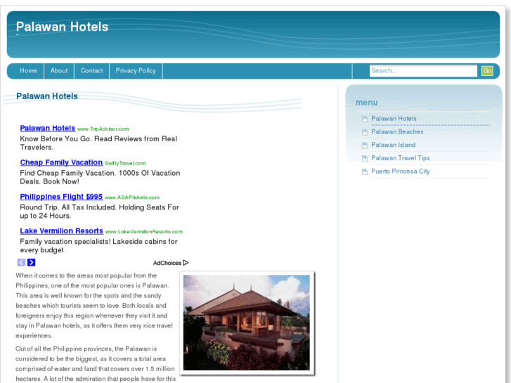 www.palawanhotels.com