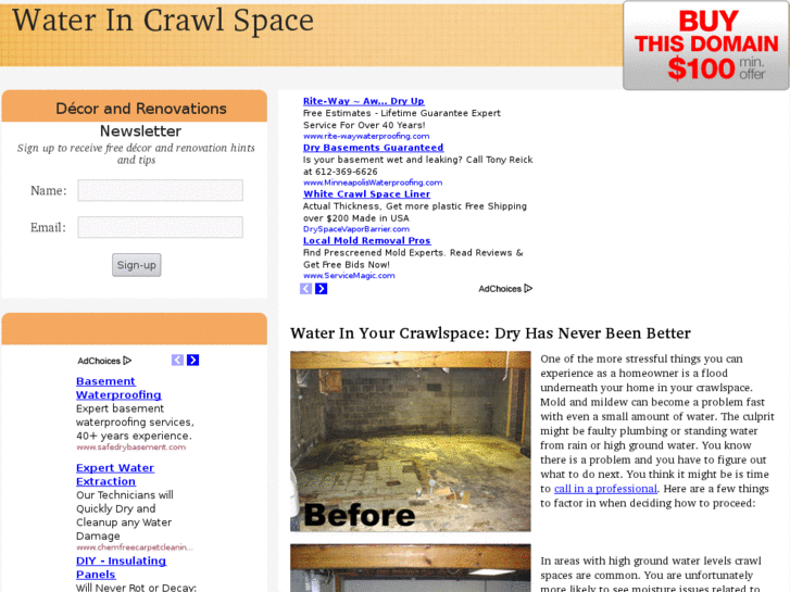 www.waterincrawlspace.com