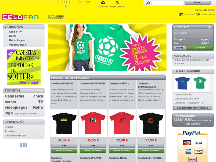 www.celofancamisetas.com