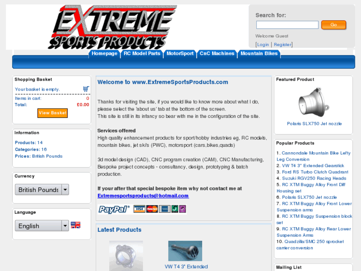 www.extremesportsproducts.com