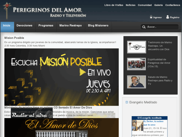 www.peregrinosdelamorradio.org