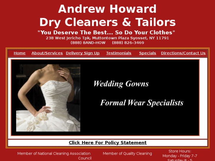 www.andrewhowarddrycleaners.com