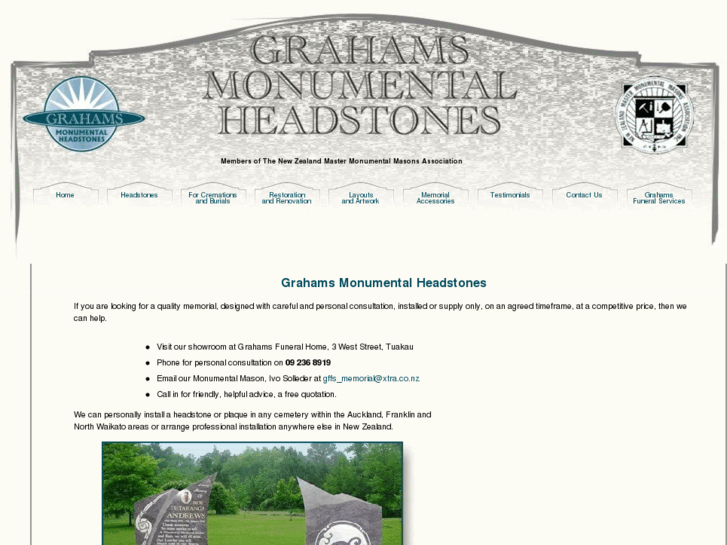 www.grahamsheadstones.co.nz