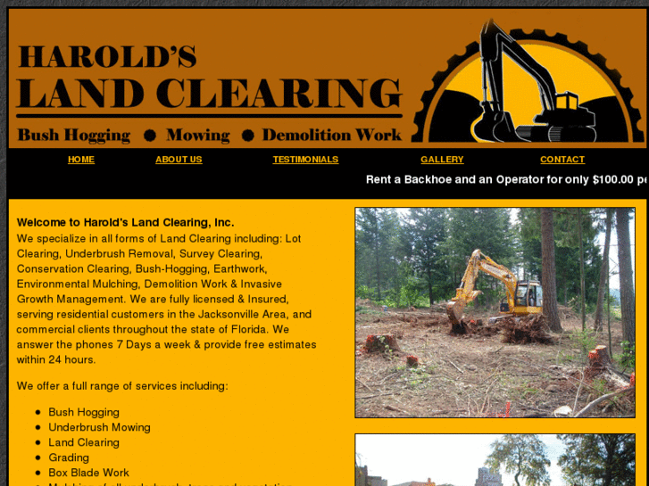 www.haroldslandclearing.com