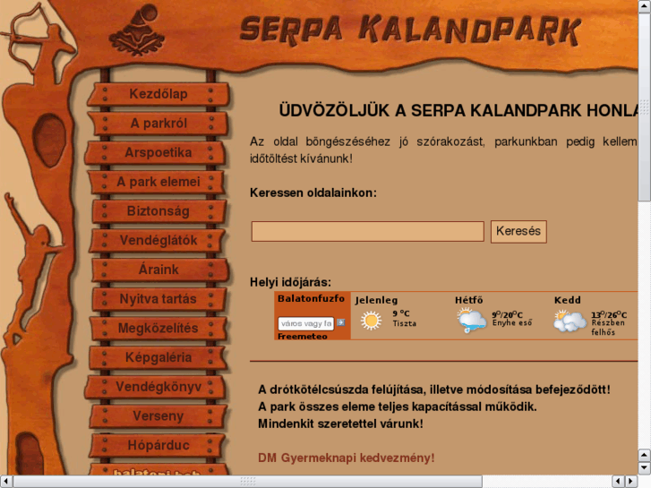 www.serpakalandpark.hu