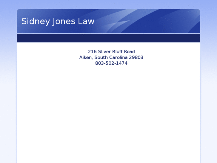 www.sidneyjoneslaw.com