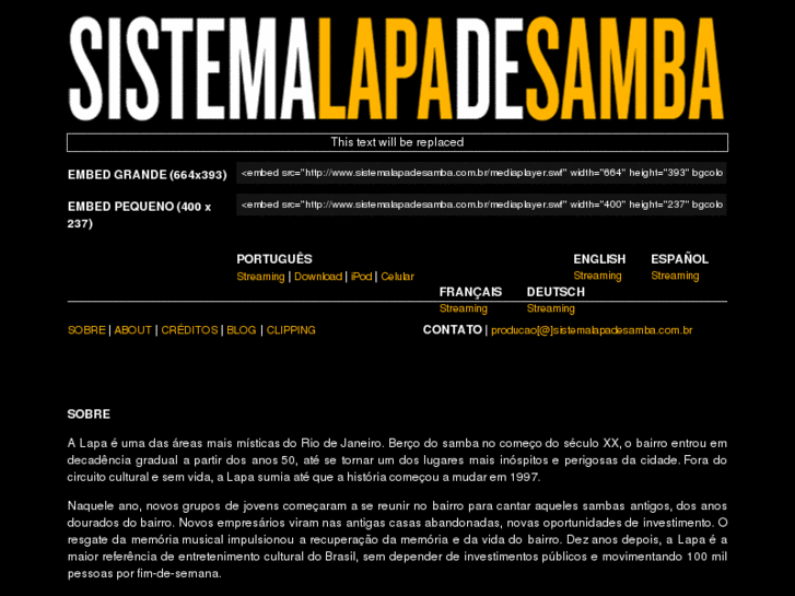 www.sistemalapadesamba.com.br