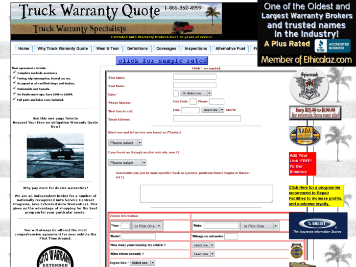 www.truckwarrantyquote.com