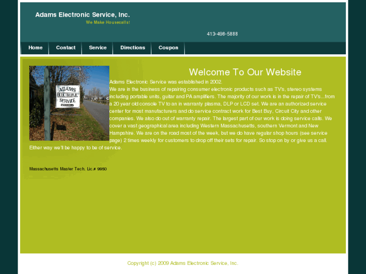 www.adamselectronicservice.com