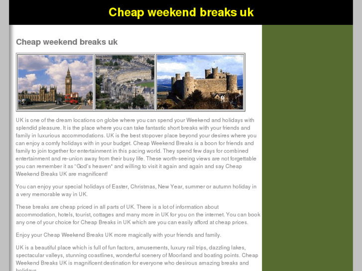 www.cheapweekendbreaksuk.net