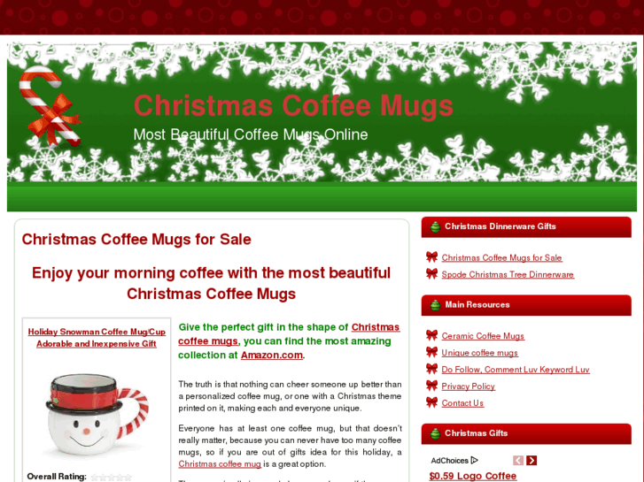 www.christmascoffeemugs.net