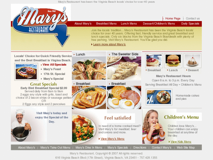 www.marys-restaurant.com