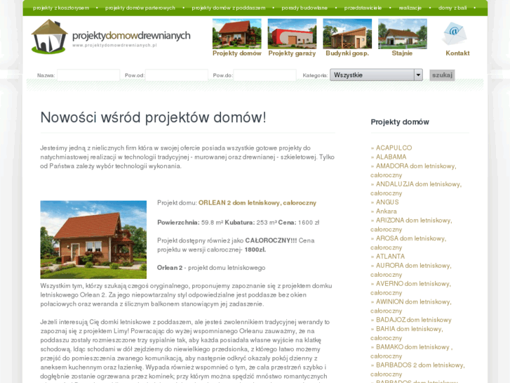 www.projektydomowdrewnianych.pl