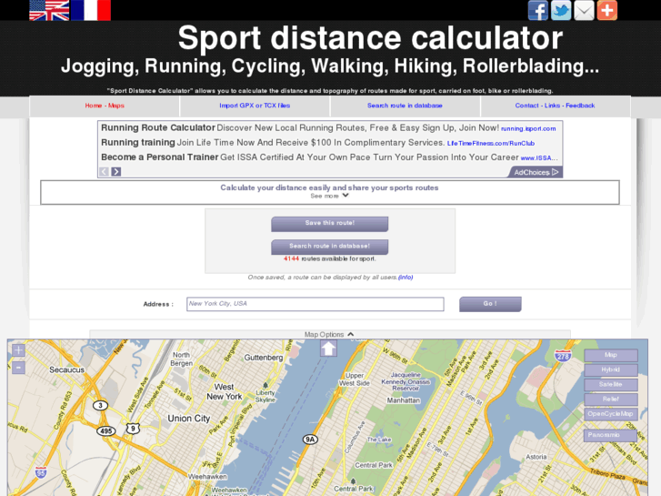 www.sportdistancecalculator.com