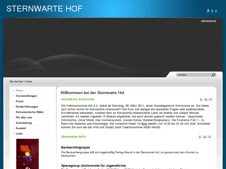 www.sternwarte-hof.info