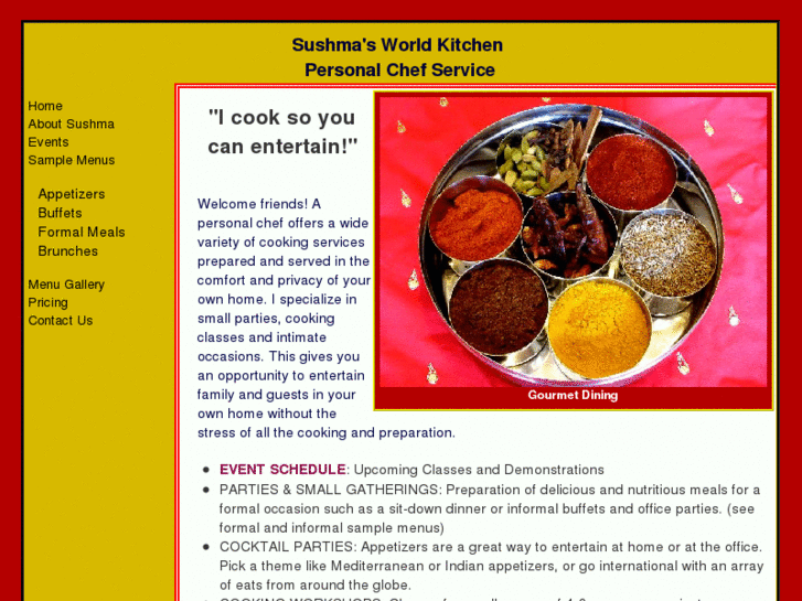 www.sushmasworldkitchen.com