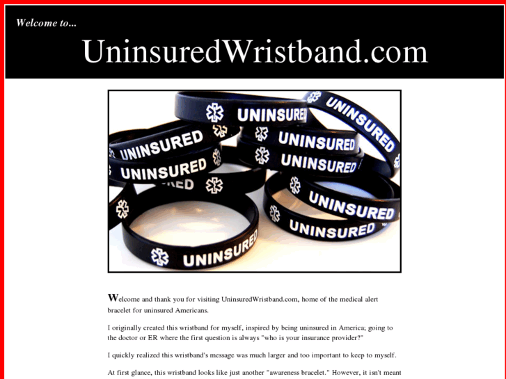 www.uninsuredwristband.com