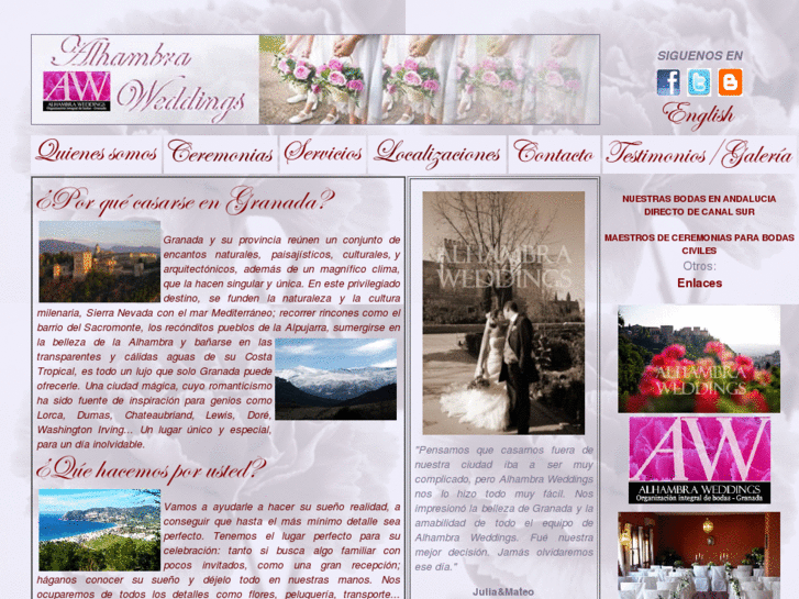 www.alhambraweddings.es