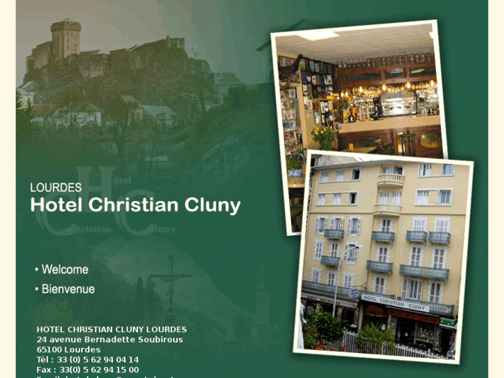 www.cluny-hotel-lourdes.com