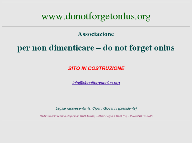 www.donotforgetonlus.org