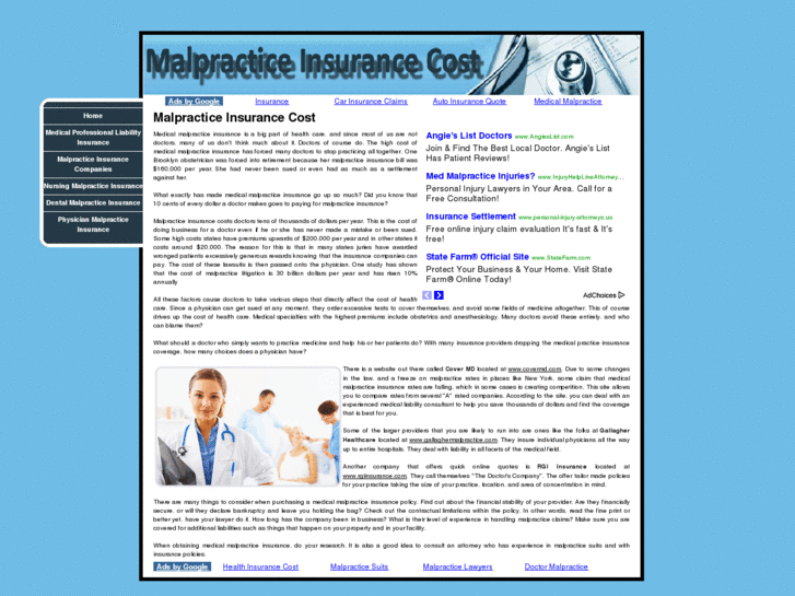 www.malpracticeinsurancecost.net