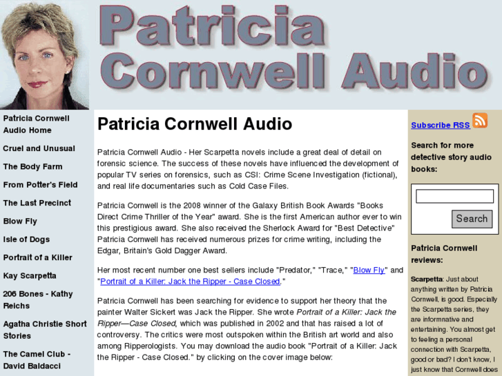 www.patriciacornwellaudio.com