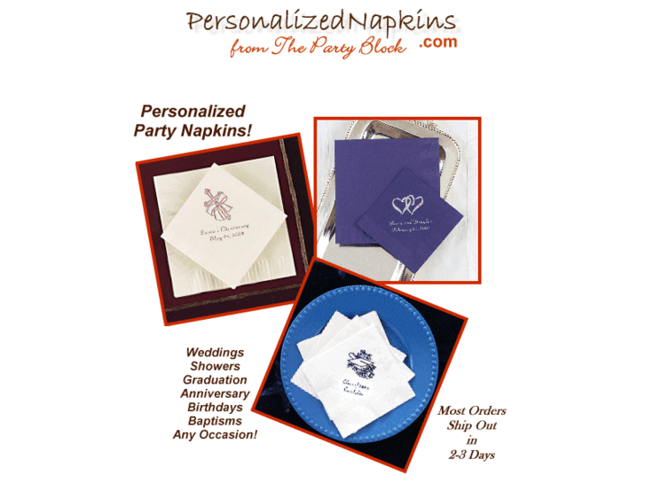 www.personalizedweddingnapkinsfavors.com