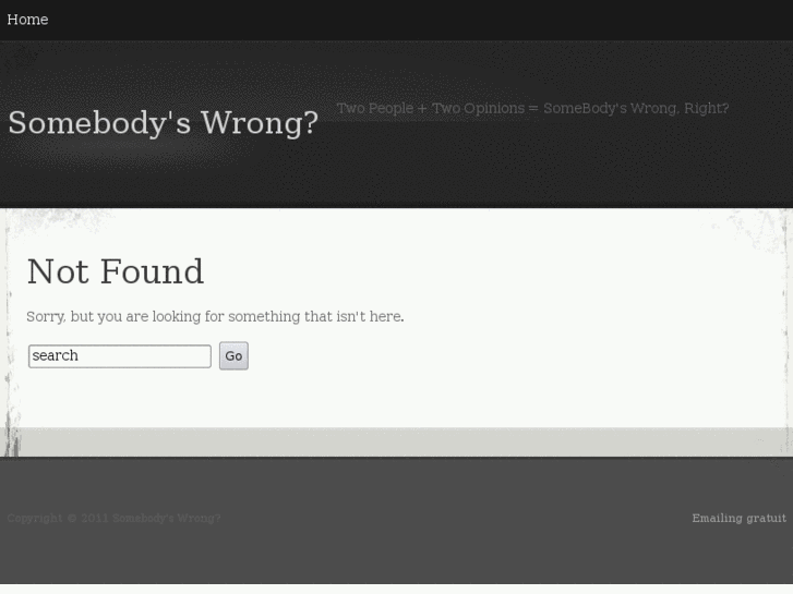 www.somebodyswrong.com