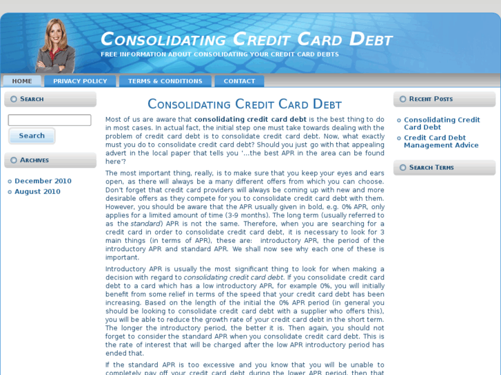 www.consolidatingcreditcarddebts.net