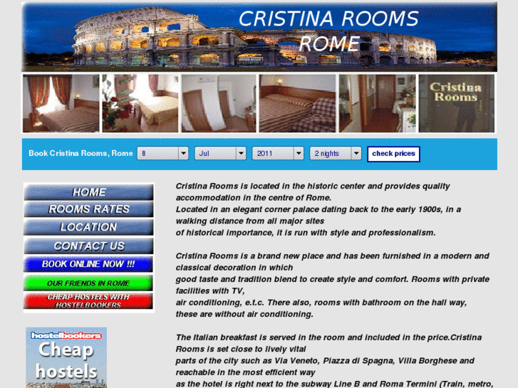 www.cristinaroomsrome.com