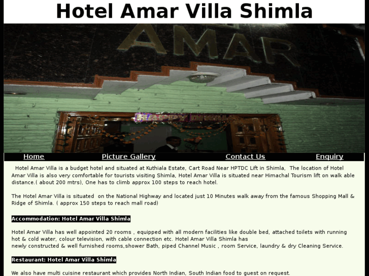 www.hotelamarvillashimla.com