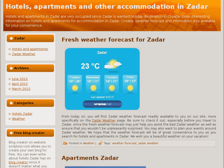 www.hotelszadar.net