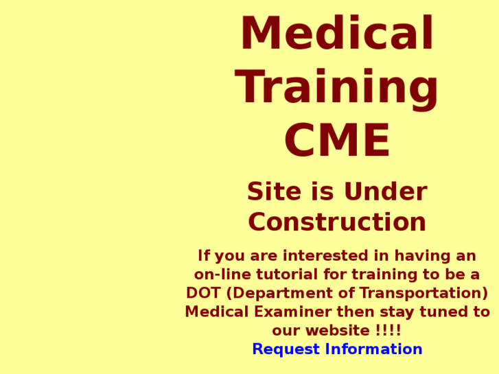 www.medicaltrainingcme.com