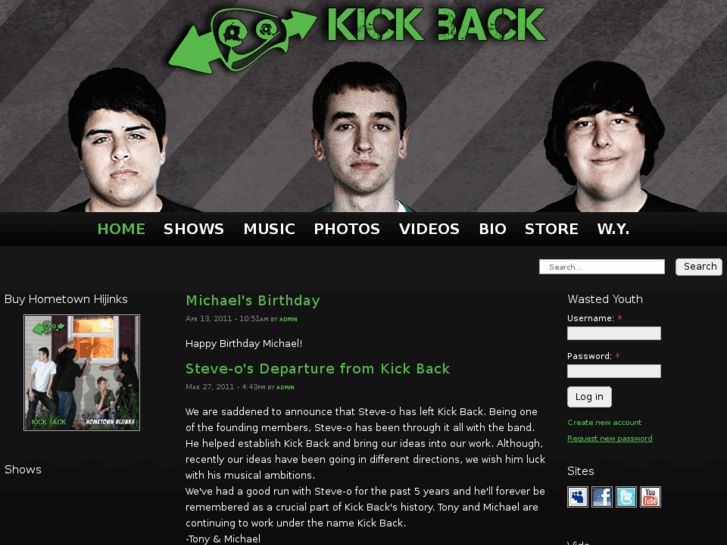 www.thebandkickback.com