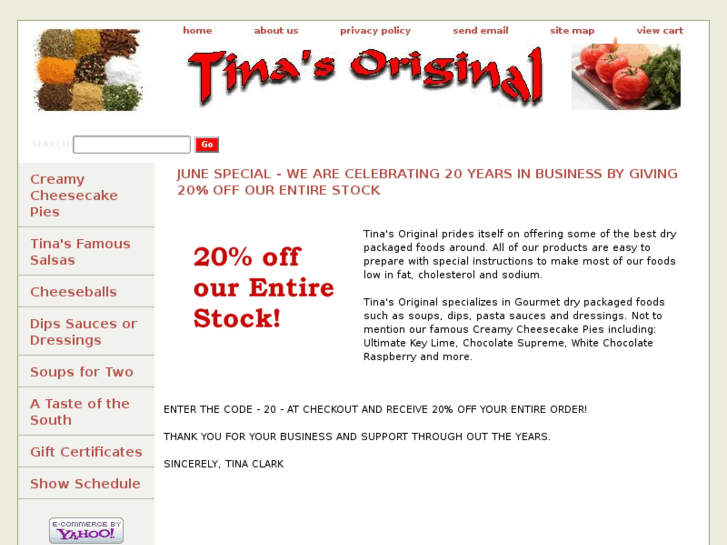 www.tinasoriginal.com