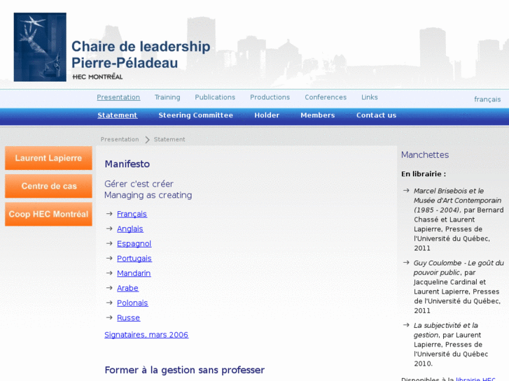 www.chairedeleadership.com