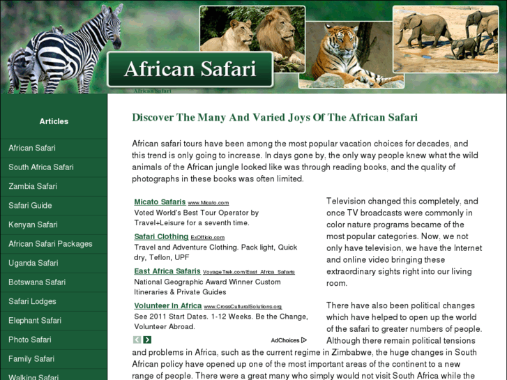 www.safarisinafrica.org