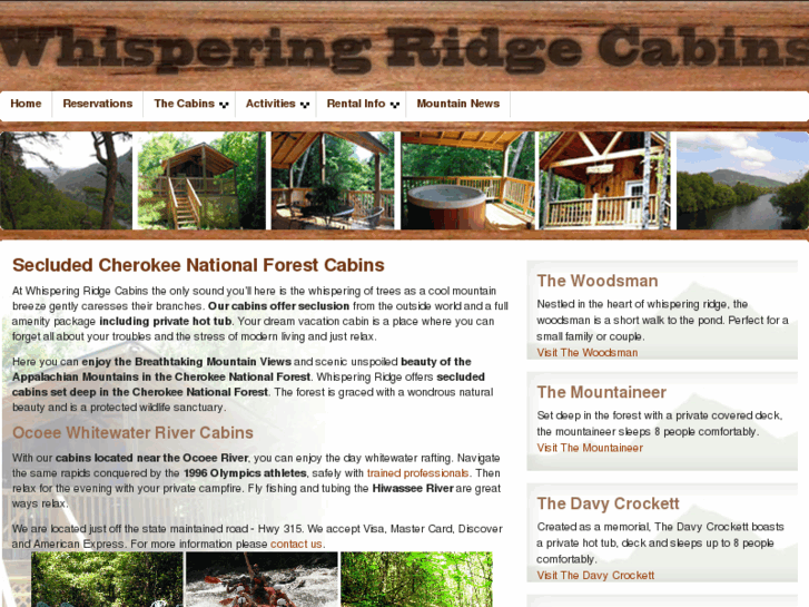 www.whisperingridgecabins.com