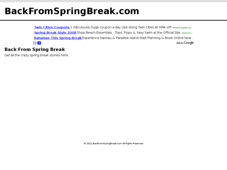 www.backfromspringbreak.com