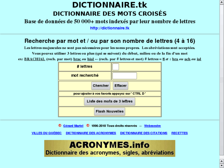 www.dictionnaire.tk