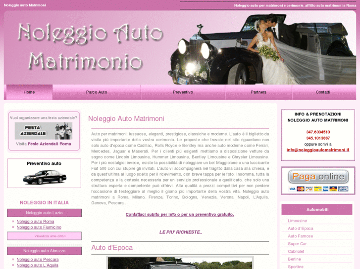 www.noleggioautomatrimoni.it