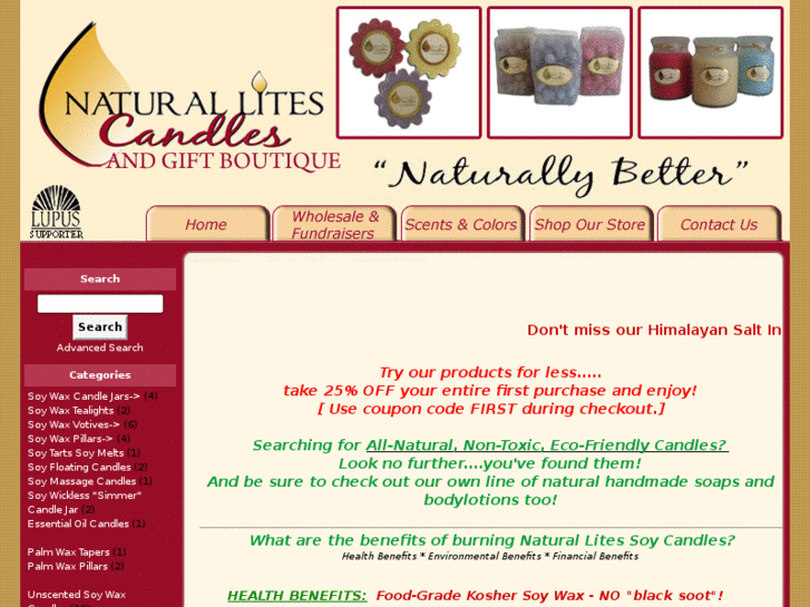 www.naturallightscandles.com