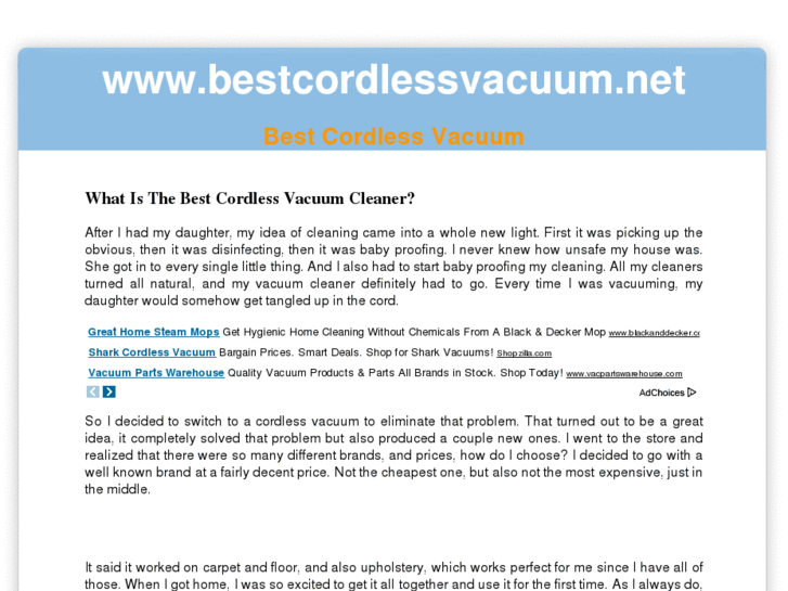 www.bestcordlessvacuum.net