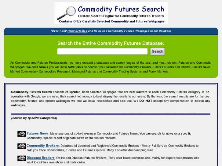 www.commodityfuturessearch.com