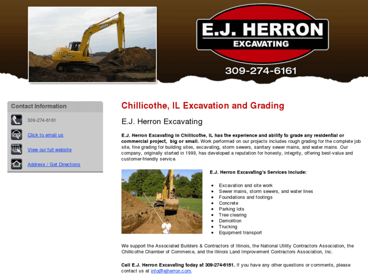 www.ejherronexcavating.com