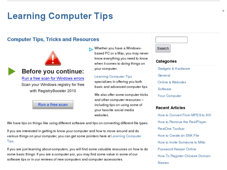 www.learningcomputertips.com