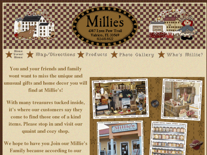 www.milliesgiftshop.com