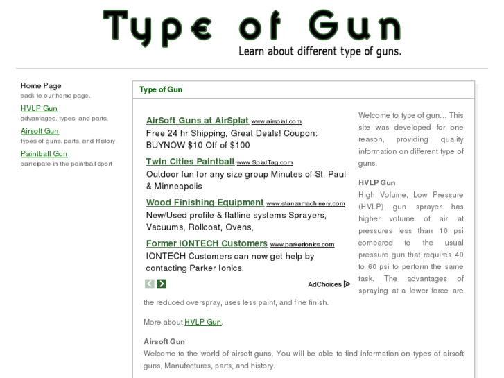 www.typeofgun.com