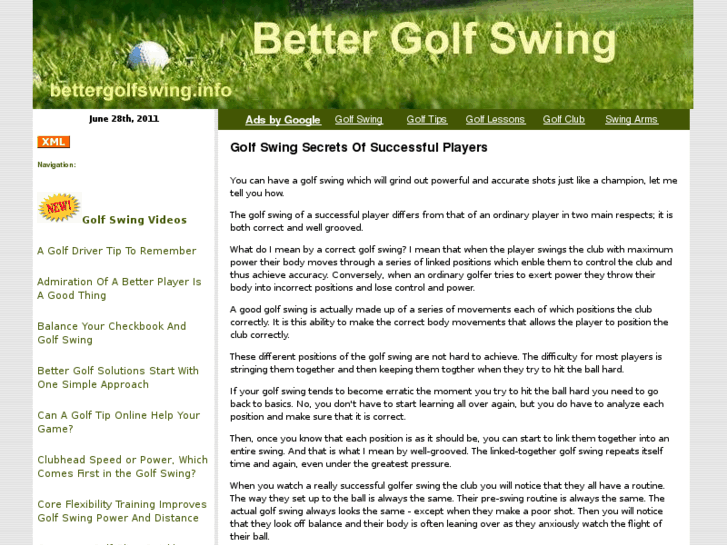 www.bettergolfswing.info