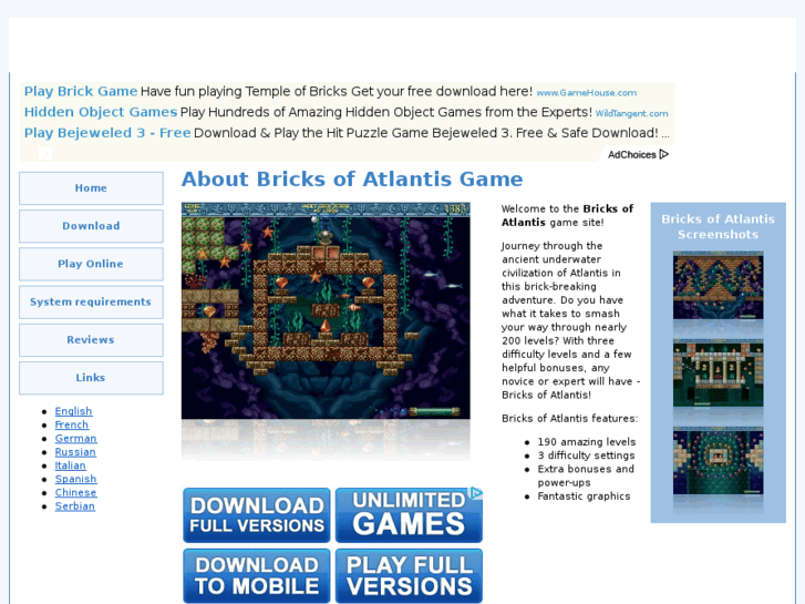 www.bricksofatlantisonlinegame.com